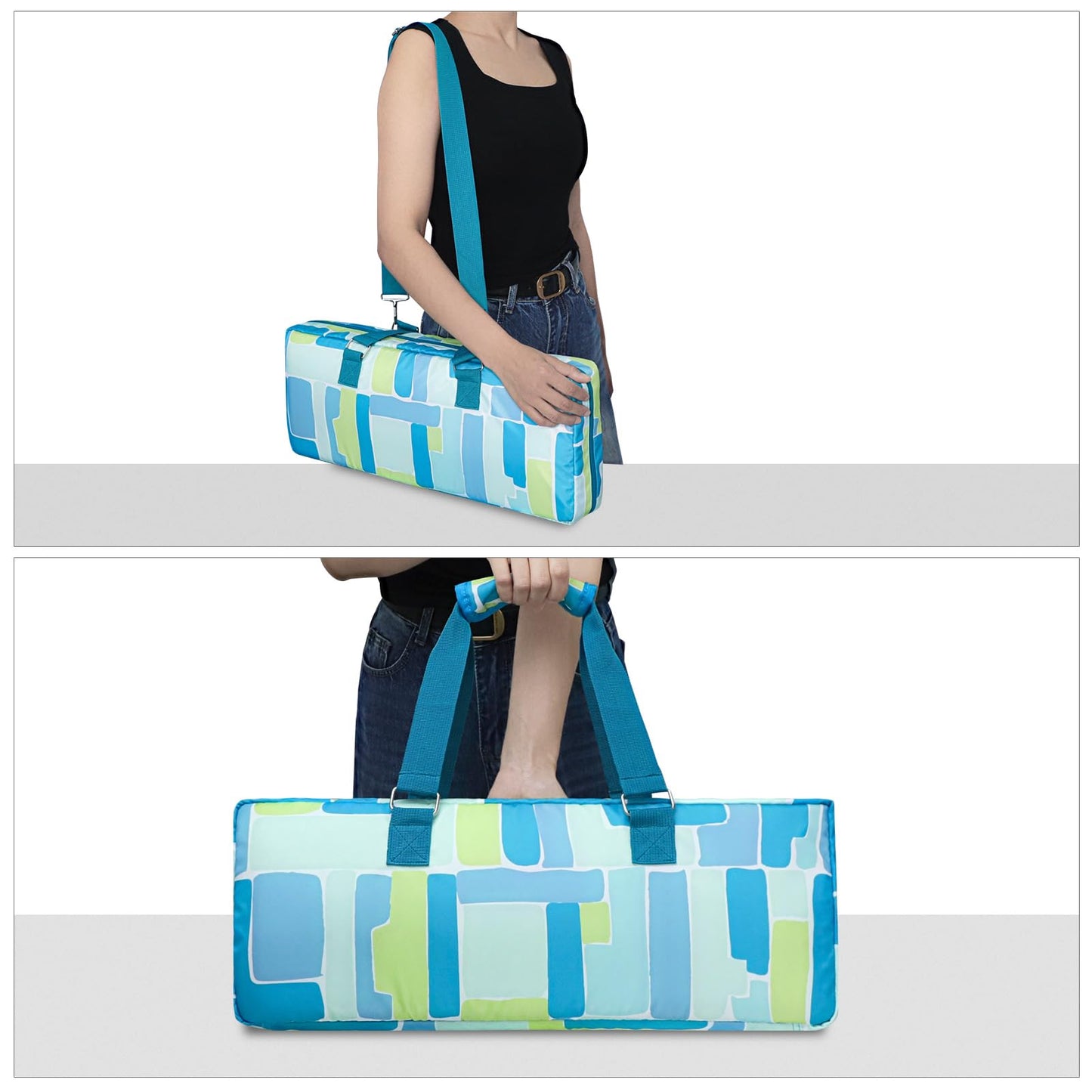 Jongyance Empty Mahjong Rack Bag Green | Holds 4 Racks & Mat, Padded & Durable