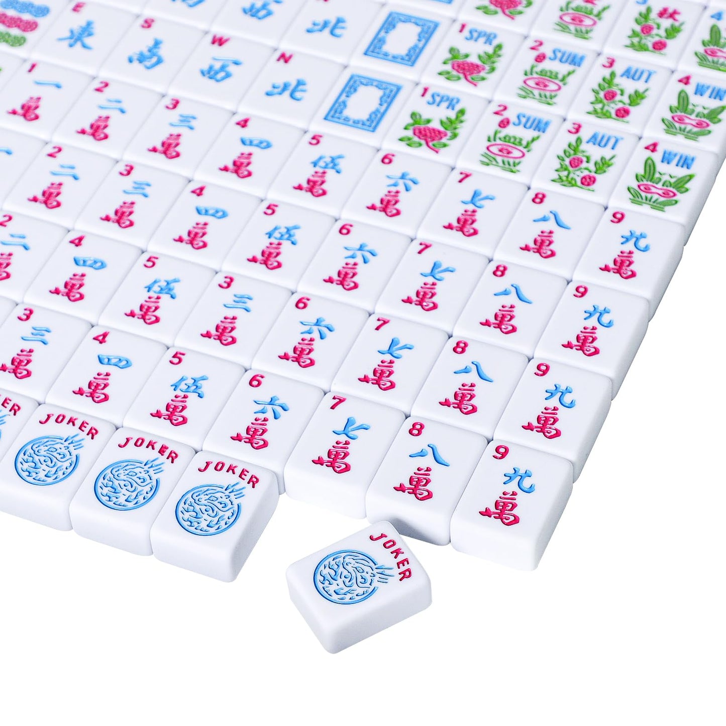 Jongyance American Mahjong Tile Set – 166 Engraved 1.2-inch Tiles (Tiles Only)