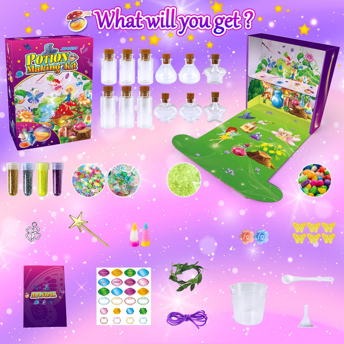 JOPSHEEN Potion Making Kit for Kids | DIY 12 Potions Craft Toys Gift