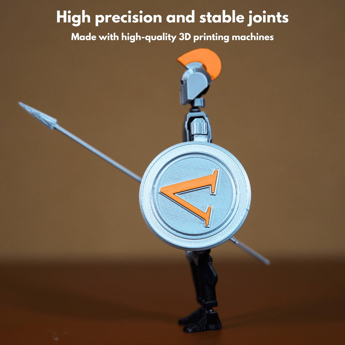 JoriBoBo T13 Action Figure (Dummy 13 / Titan 13 / Spartan Warrior) – Poseable 13 cm Collectible for Stop Motion & Gift