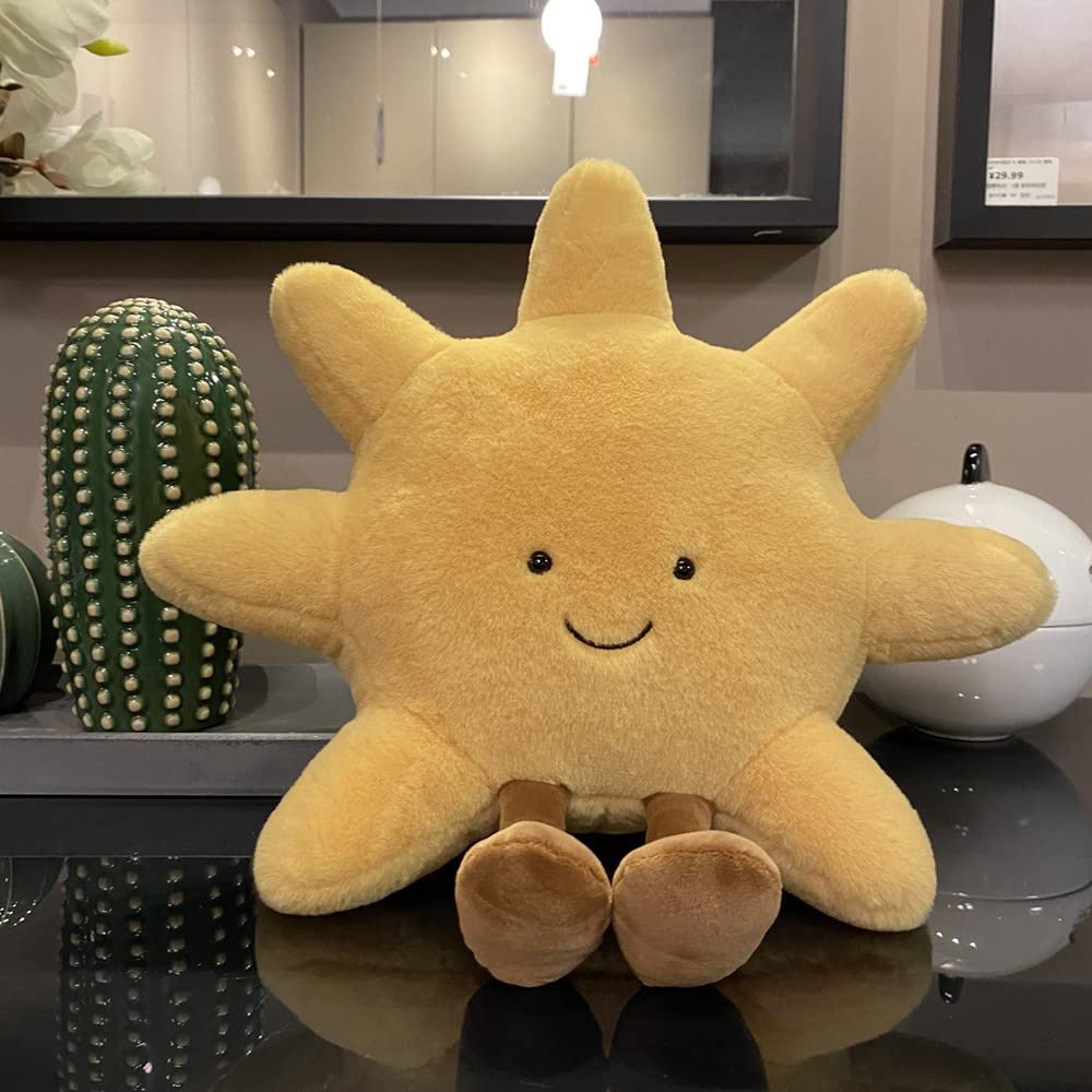JOSON Sun Shaped Plush Toys – Soft Bedside Pillows for Kids & Home Decor