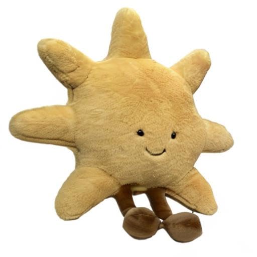 JOSON Sun Shaped Plush Toys – Soft Bedside Pillows for Kids & Home Decor