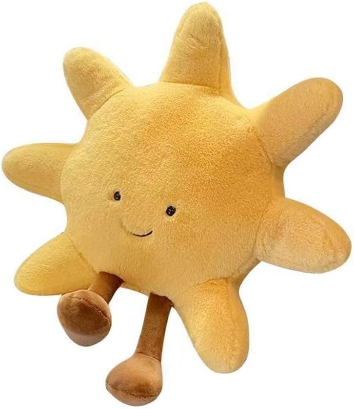 JOSON Sun Shaped Plush Toys – Soft Bedside Pillows for Kids & Home Decor