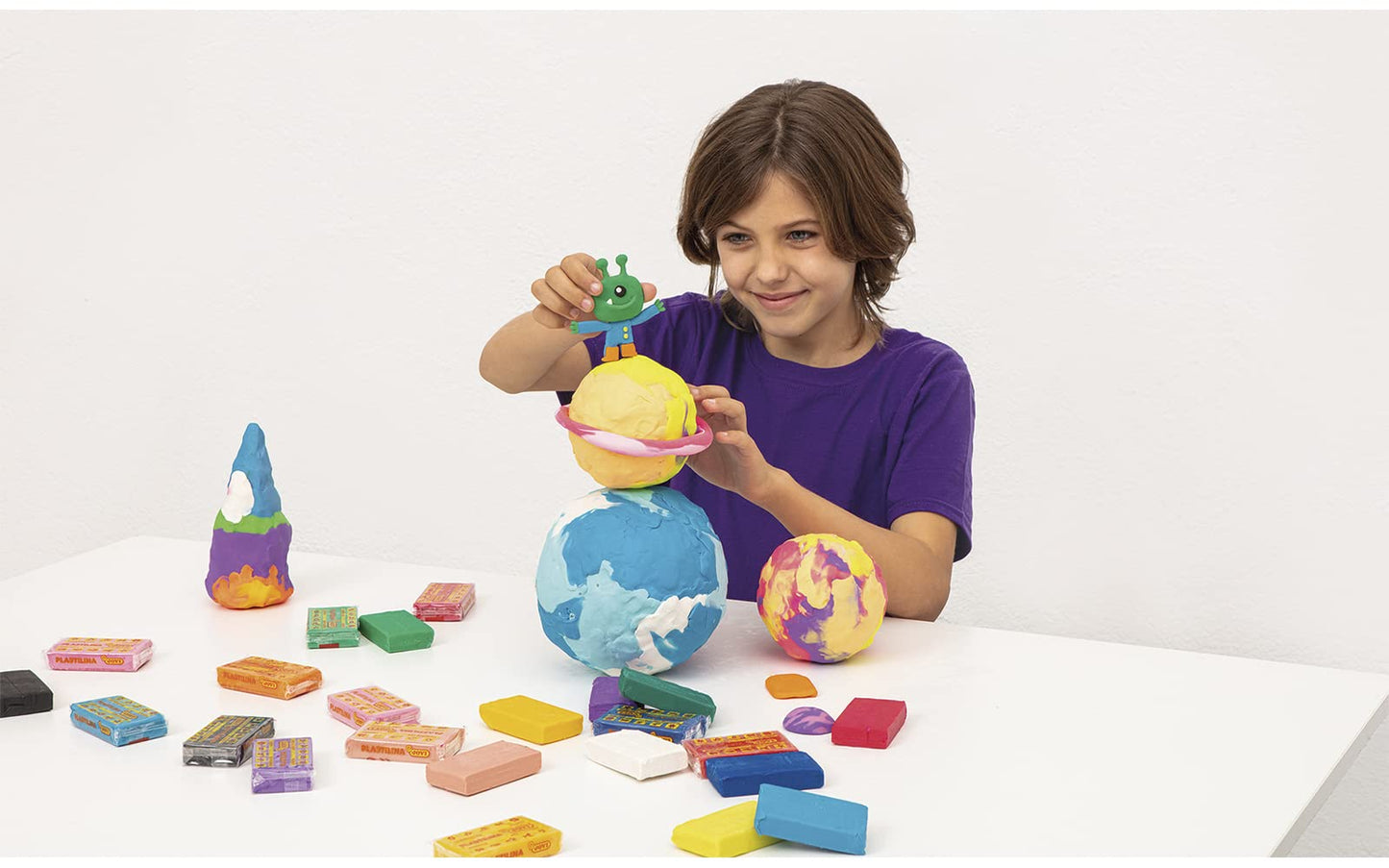 Jovi Clay Pack - Reusable Non-Drying Modeling Clay, 24 Colors, 1.75 oz Bars