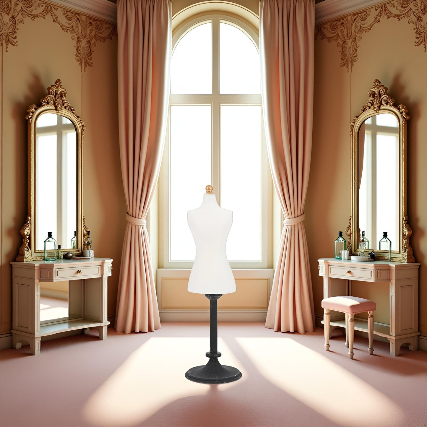 Jowxsx White 1/24 Scale Miniature Dress Form for Dollhouses