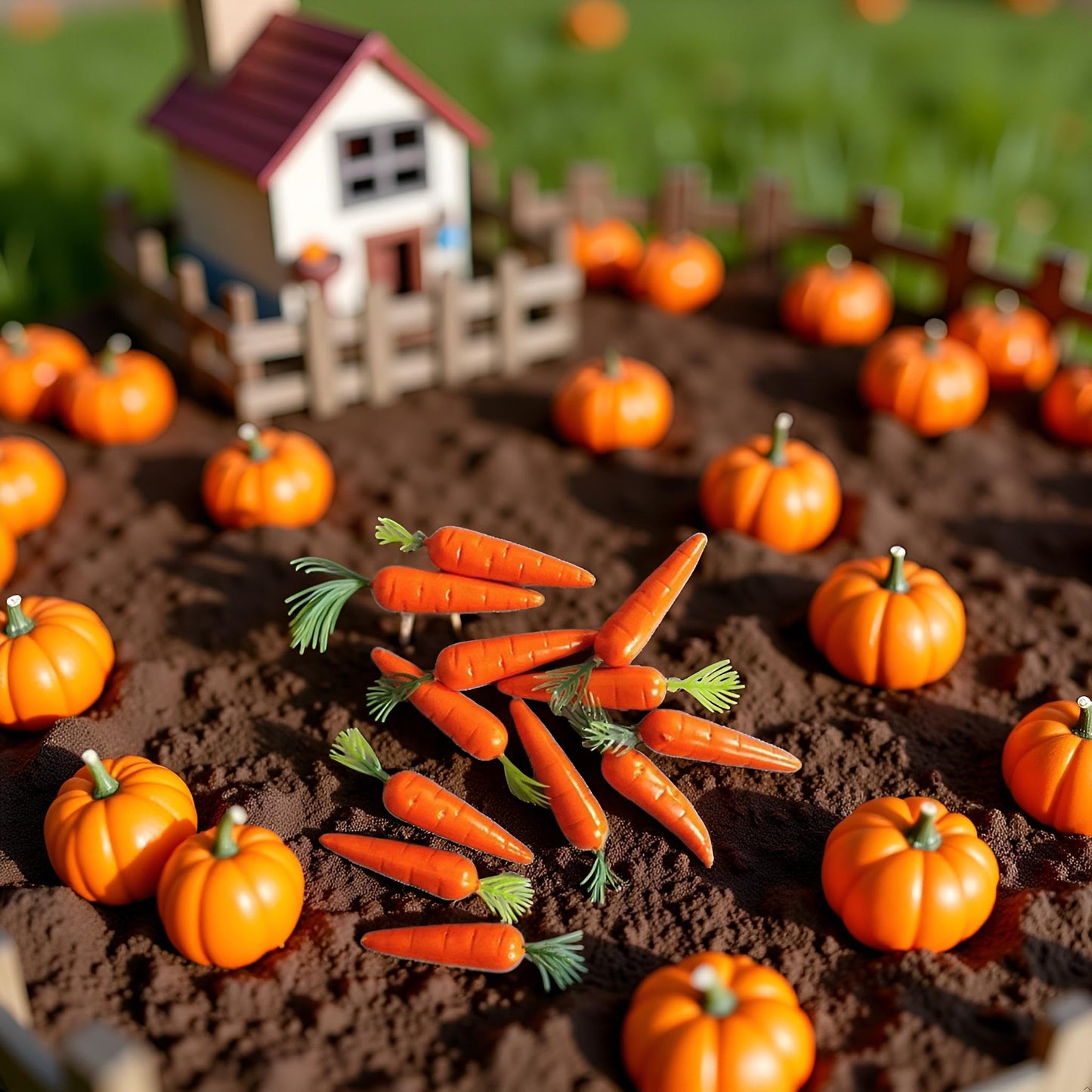 Jowxsx 30 Pcs Miniature Carrots – Realistic Resin Dollhouse Accessories