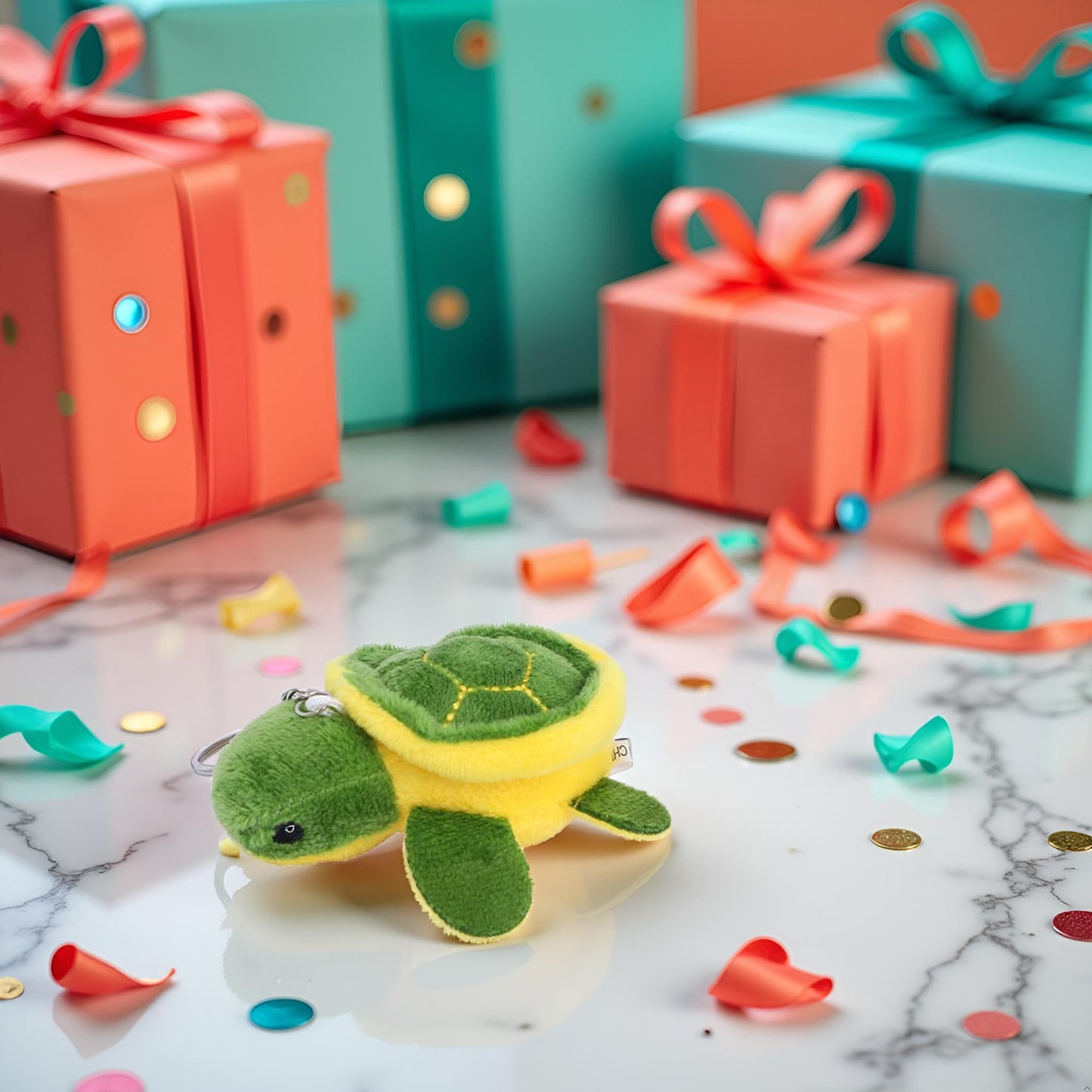 Jowxsx Turtle Stuffed Mini Sea Turtle Plush – Cute Keychain, Party Decor & Gift Idea