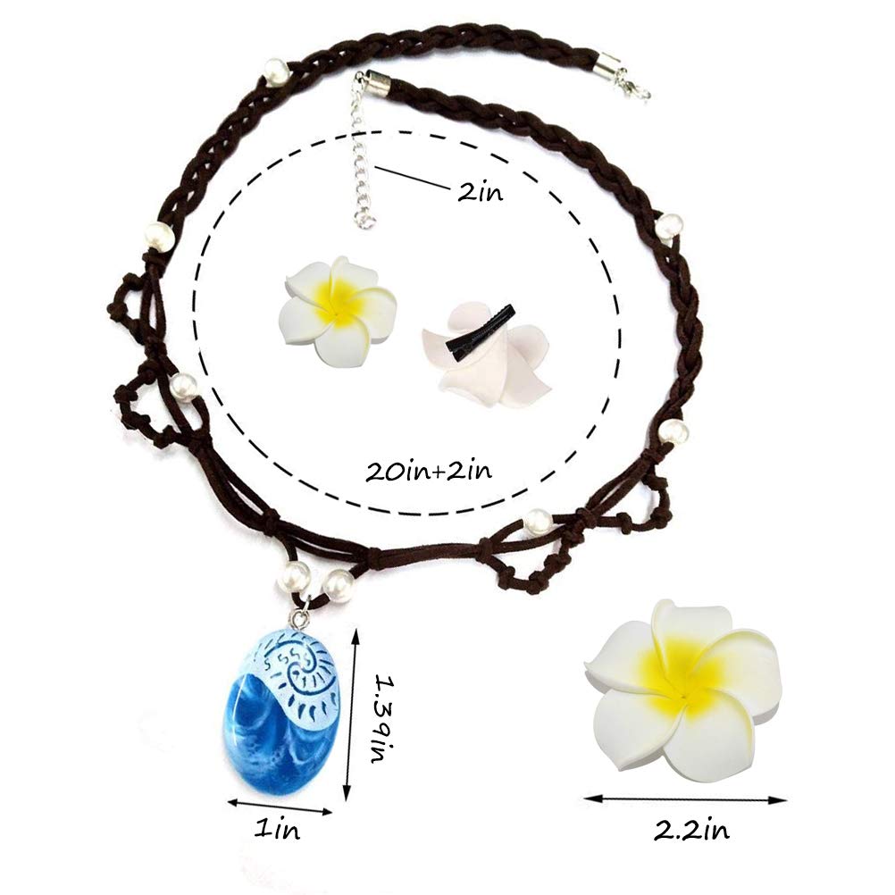 Joy Bang Princess Cosplay Necklace - Blue Pendant Costume Jewelry for Women | Halloween Party Accessory