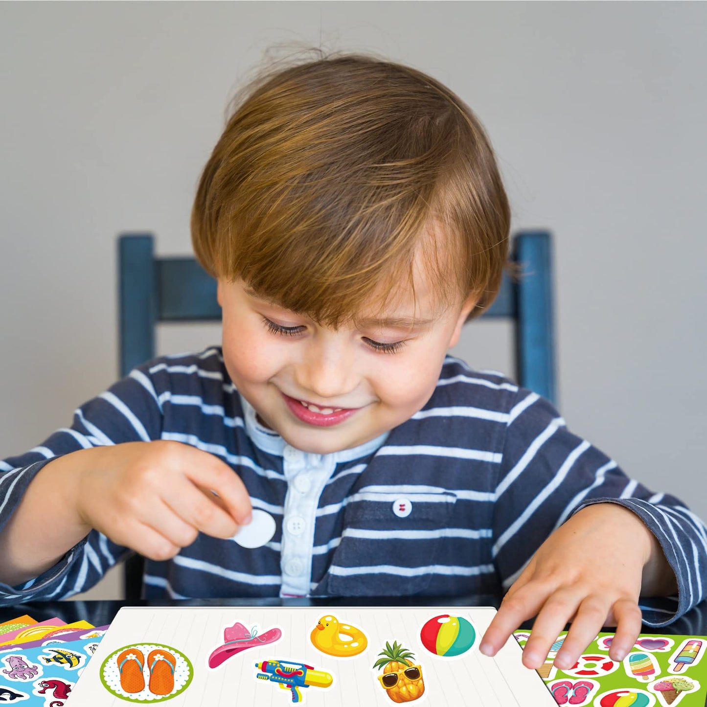 Joy Bang 500 Pcs Summer Stickers for Kids | Beach, Ocean & Hawaiian Themes