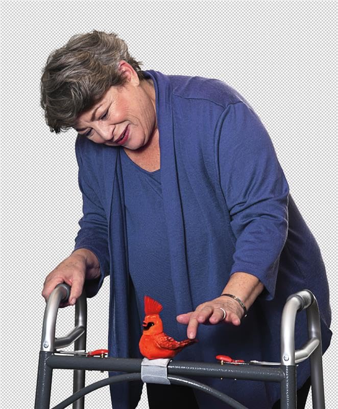 Joy For All Walker Squawker Bluebird | Interactive Senior Walker Companion