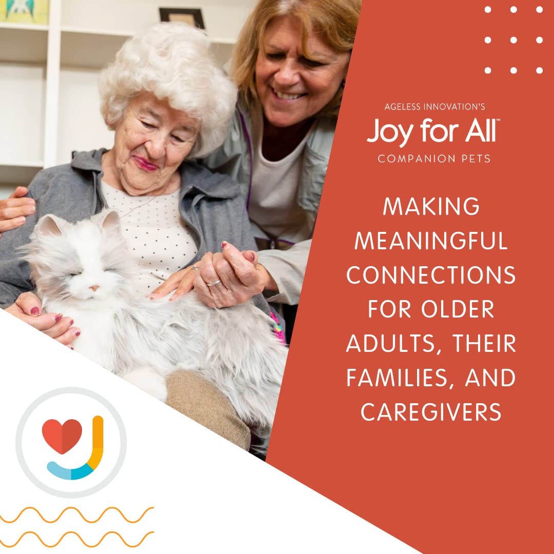 JOY FOR ALL Companion Cat - Lifelike Animatronic Pet for Seniors | Realistic Fur & Purring