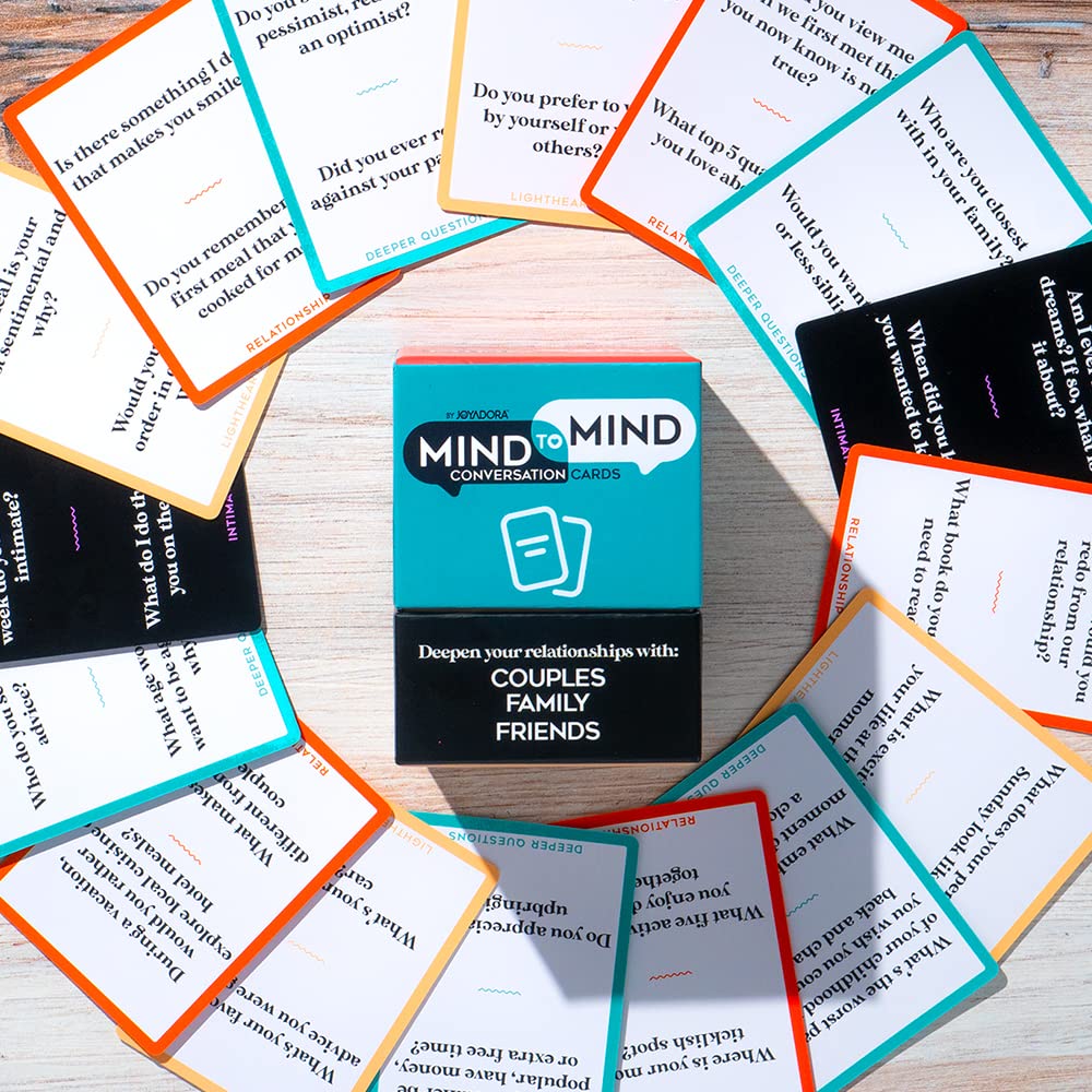 Joyadora 400 Questions for Couples, Family & Friends — Conversation Card Game for Date Night, Relationships & Bonding