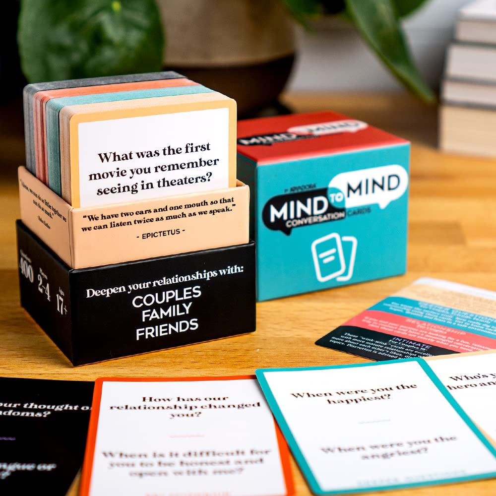 Joyadora 400 Questions for Couples, Family & Friends — Conversation Card Game for Date Night, Relationships & Bonding