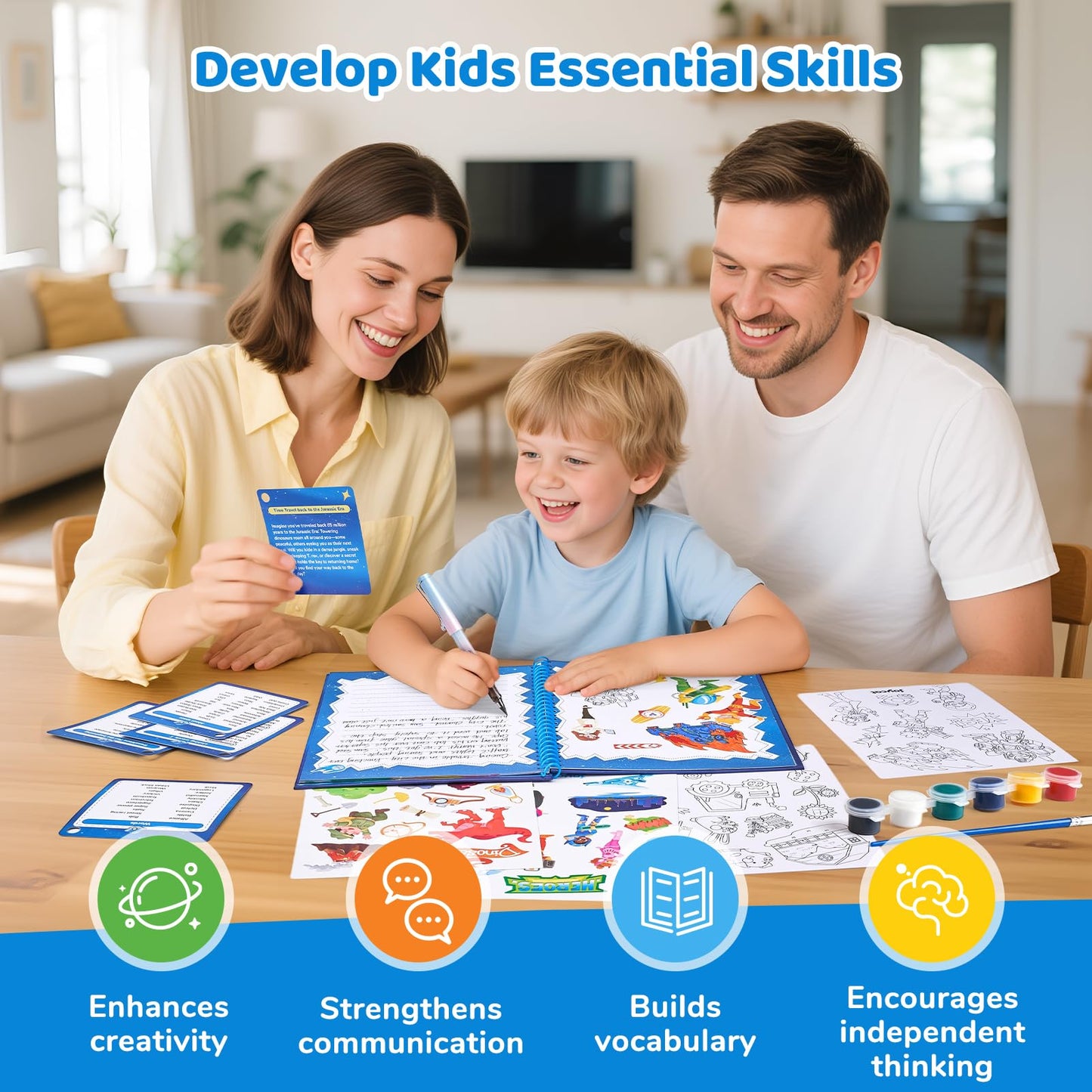 JoyCat Adventure Storybook Art Kit — Write, Draw & Create Your Own Book