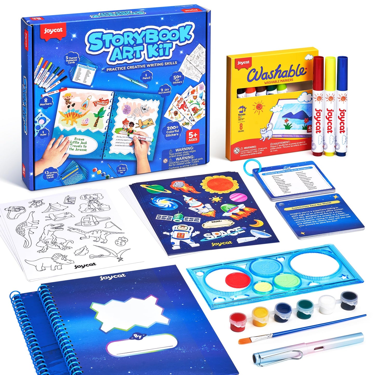 JoyCat Adventure Storybook Art Kit — Write, Draw & Create Your Own Book