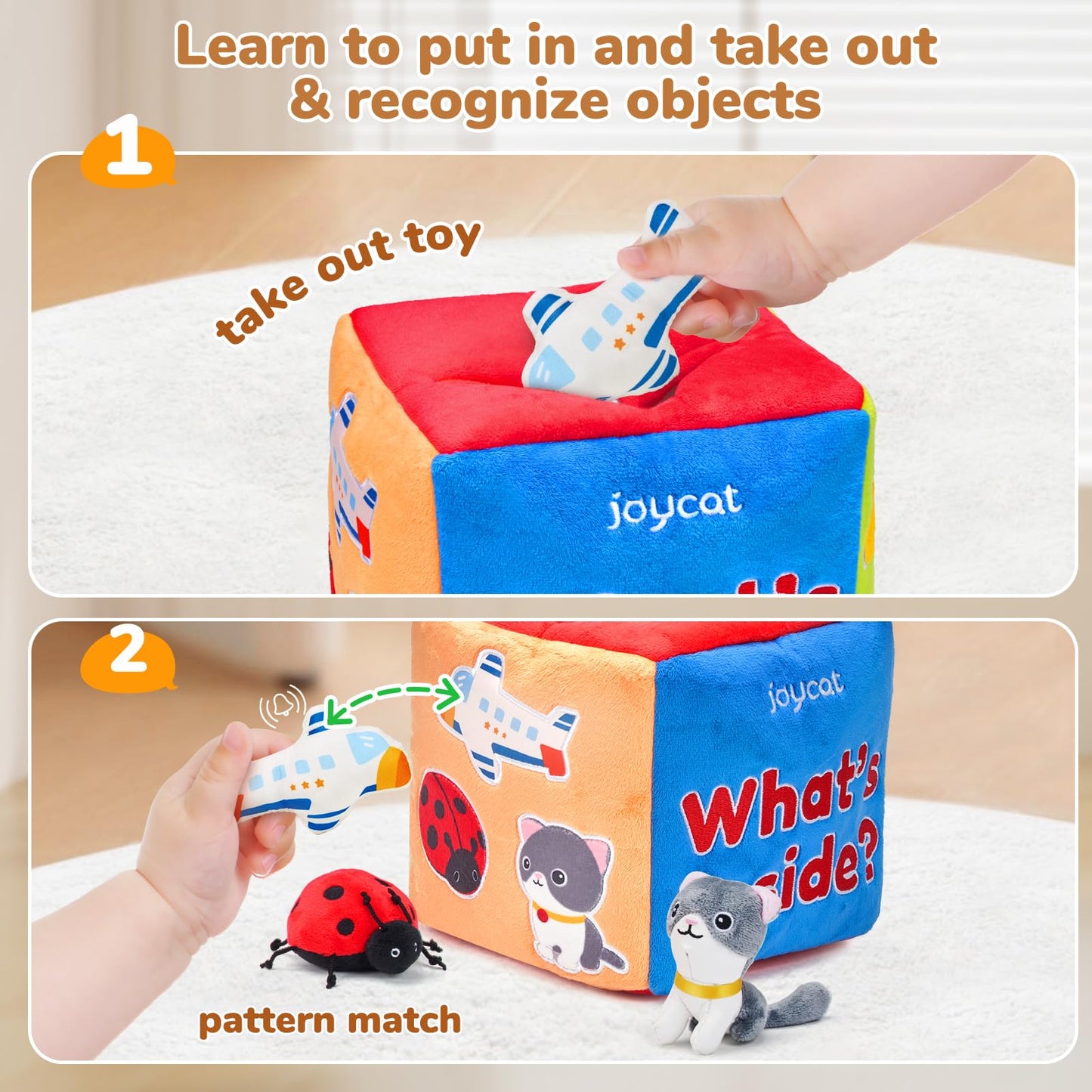 JoyCat Mystery Soft Box – 10 Sensory Toys for 6-12 Months