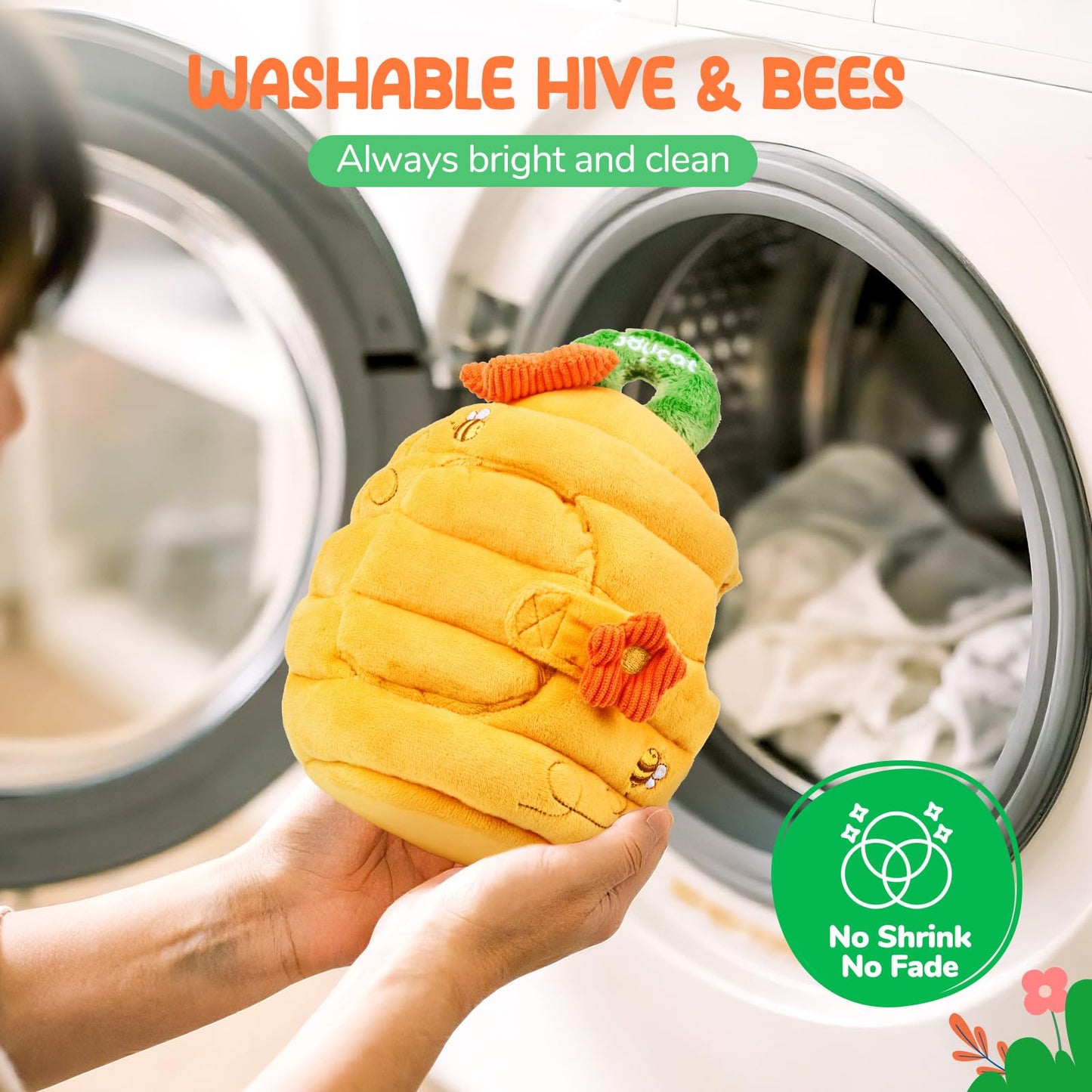 JoyCat Beehive Baby Toy — 5 Sensory Bees, Montessori-Inspired for 6-12 Months
