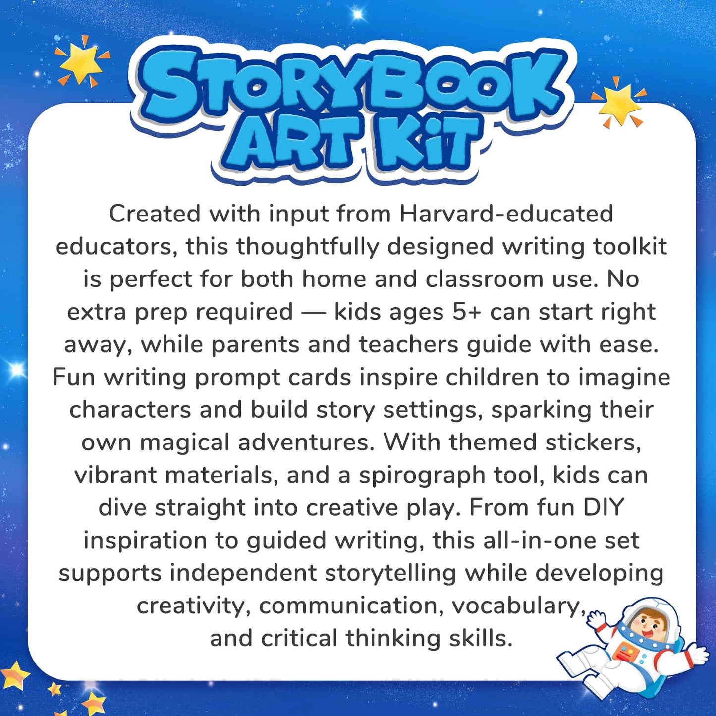 JoyCat Adventure Storybook Art Kit — Write, Draw & Create Your Own Book