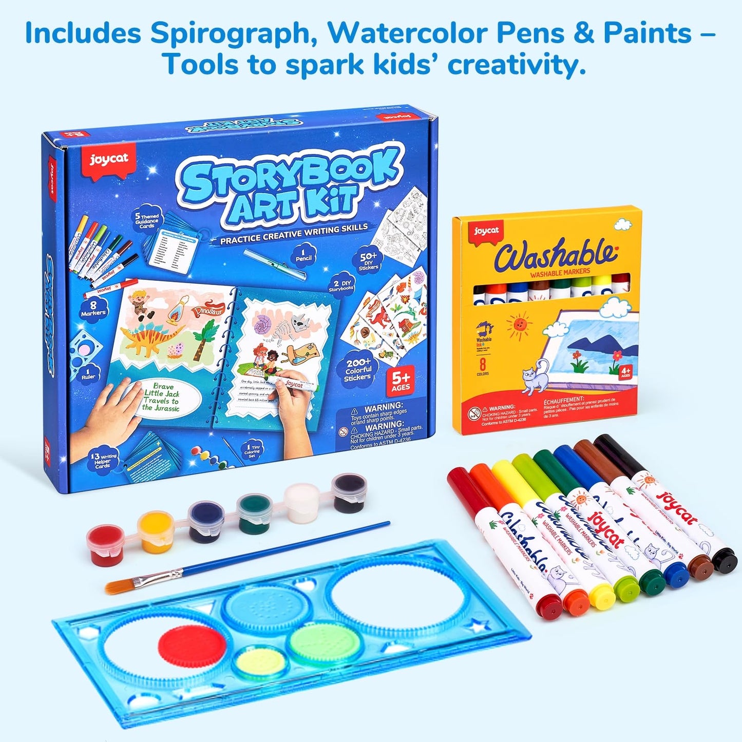 JoyCat Adventure Storybook Art Kit — Write, Draw & Create Your Own Book