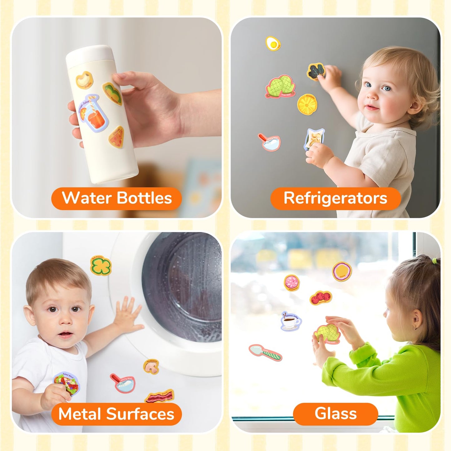 JoyCat Reusable Sticker Book | Jelly Stickers for Toddlers & Kids – Travel & Learning Edition