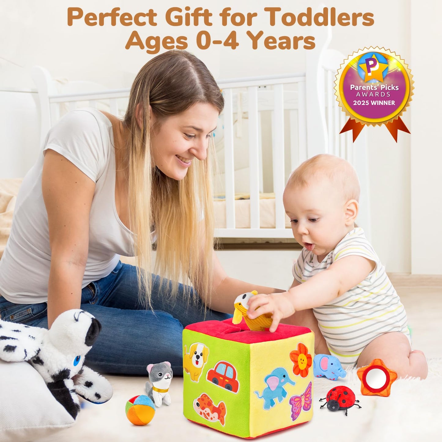 JoyCat Mystery Soft Box – 10 Sensory Toys for 6-12 Months