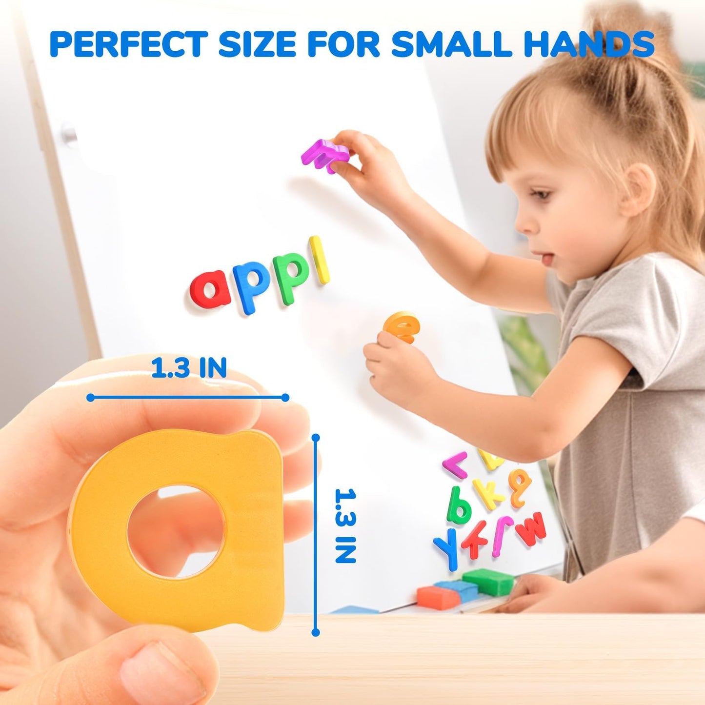 JoyCat Magnetic Letters – 312 Lowercase Alphabet Magnets for Toddlers & Classrooms