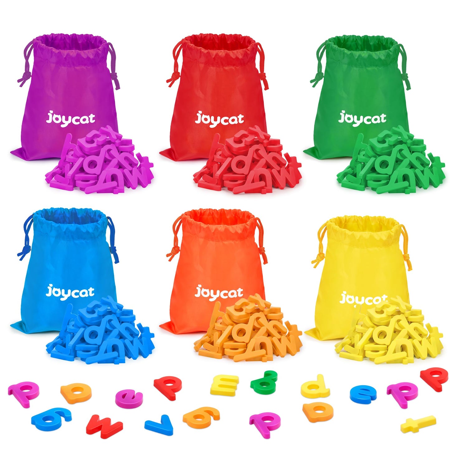 JoyCat Magnetic Letters – 312 Lowercase Alphabet Magnets for Toddlers & Classrooms