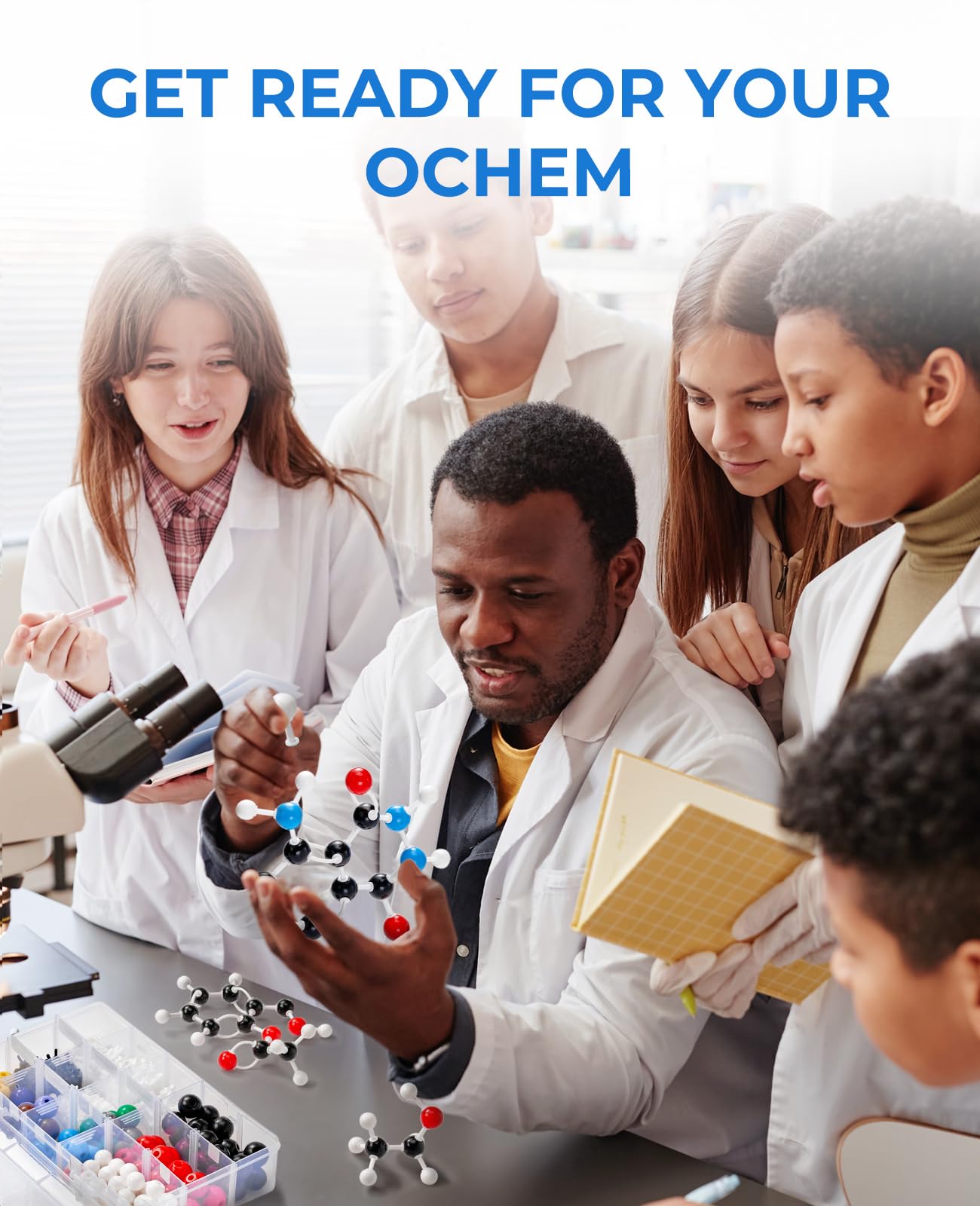 JoyCat Molecular Model Kit (404 pcs) – Organic Chemistry Learning for OChem Students & Teachers