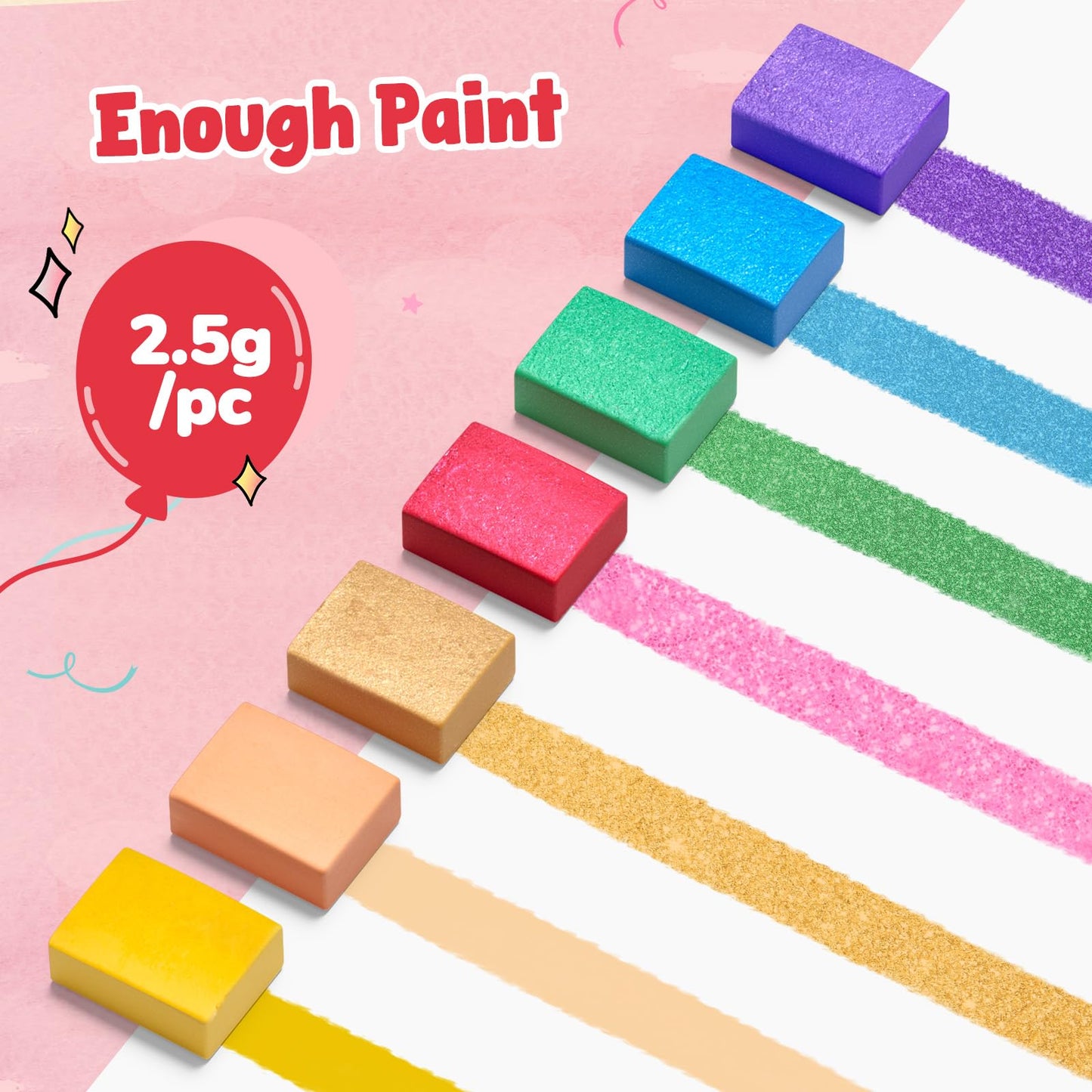JoyCat Paint with Water Coloring Books for Kids 4-8 – No Mess Art Kit (Funfair)