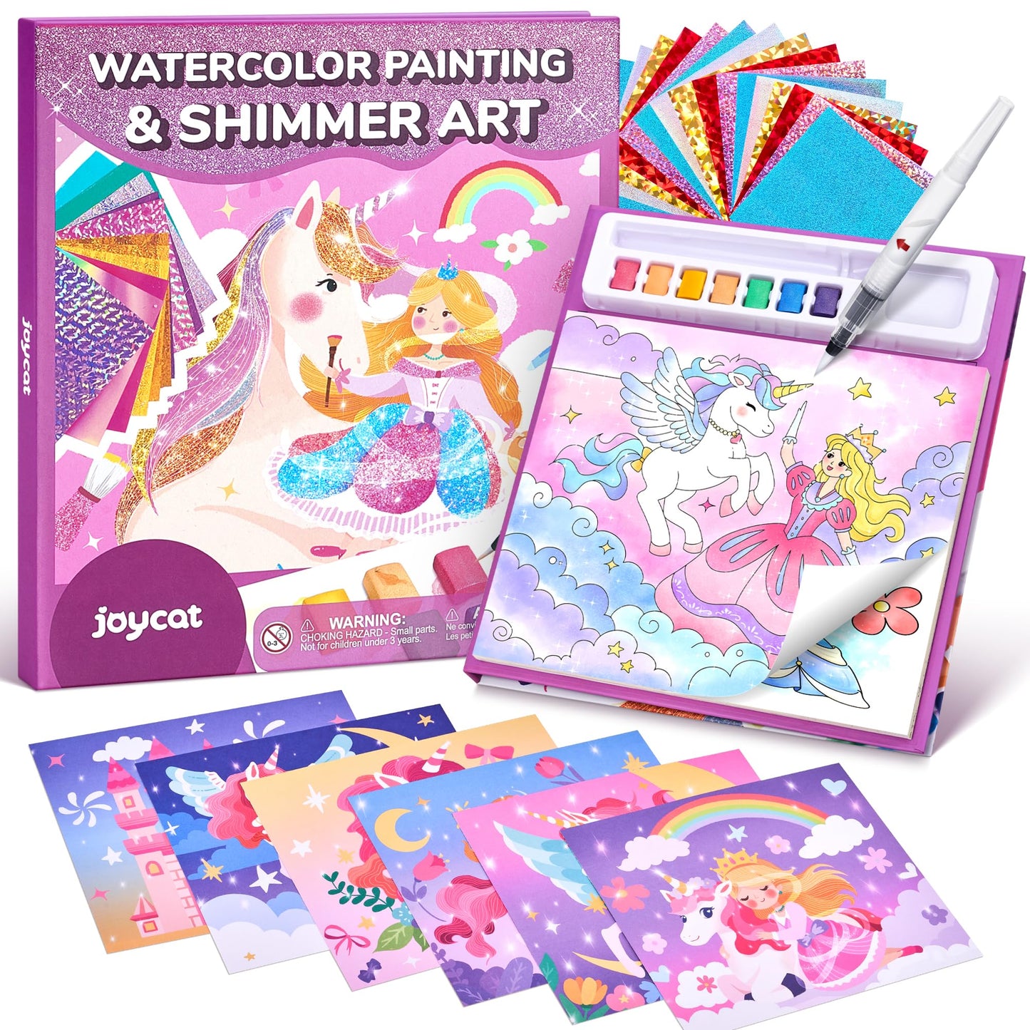 JoyCat Paint with Water Coloring Books for Kids 4-8 | Mess-Free Art