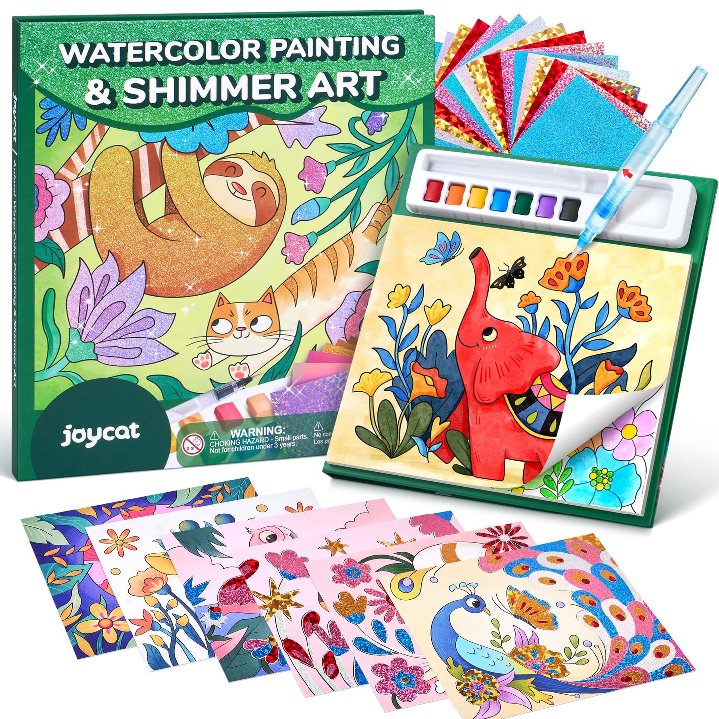 JoyCat Paint with Water Coloring Books for Kids 4-8 – Mess-Free Animal Art & Craft Kit
