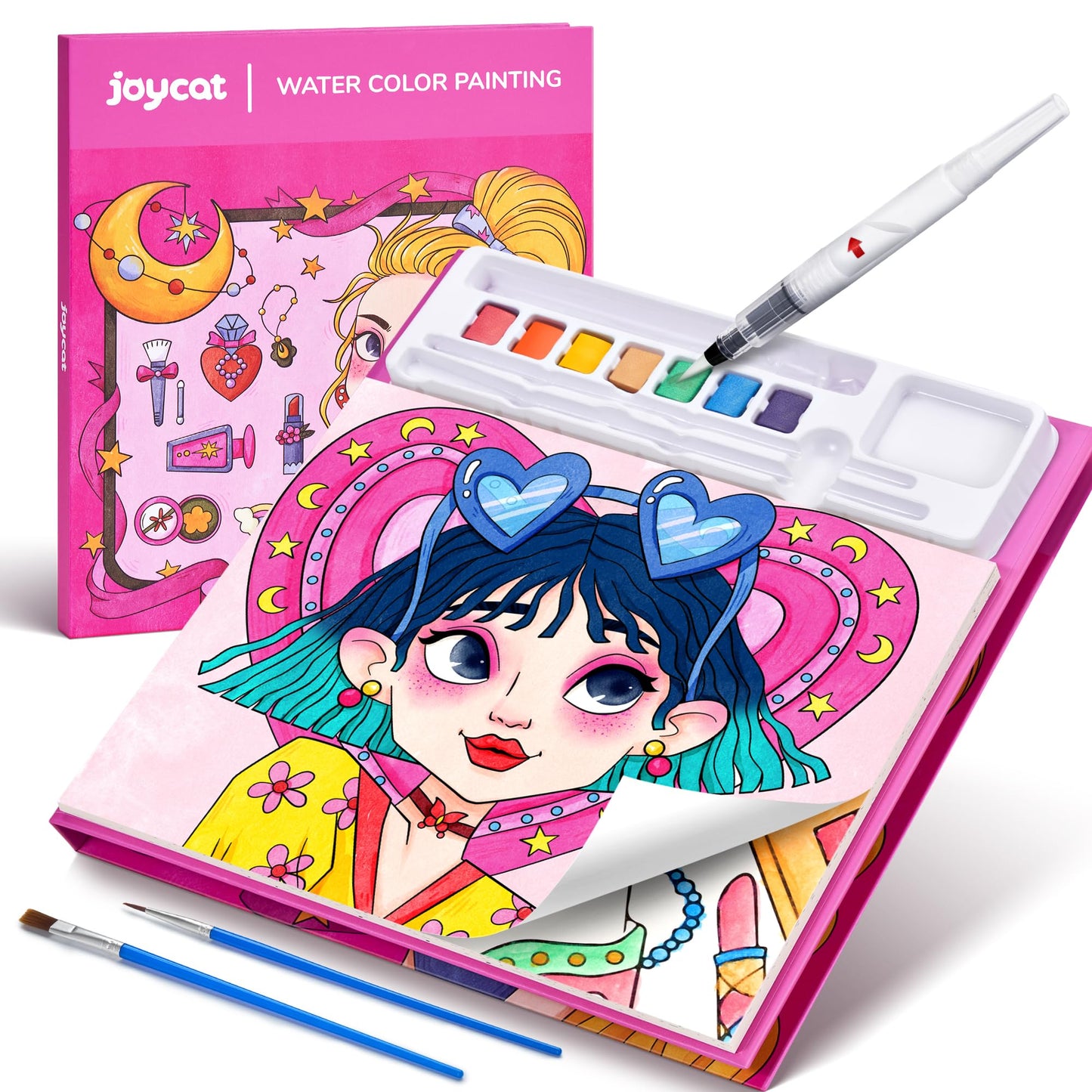 JoyCat Paint with Water Coloring Books for Toddlers – Mess-Free Watercolor Set for Kids 3-8