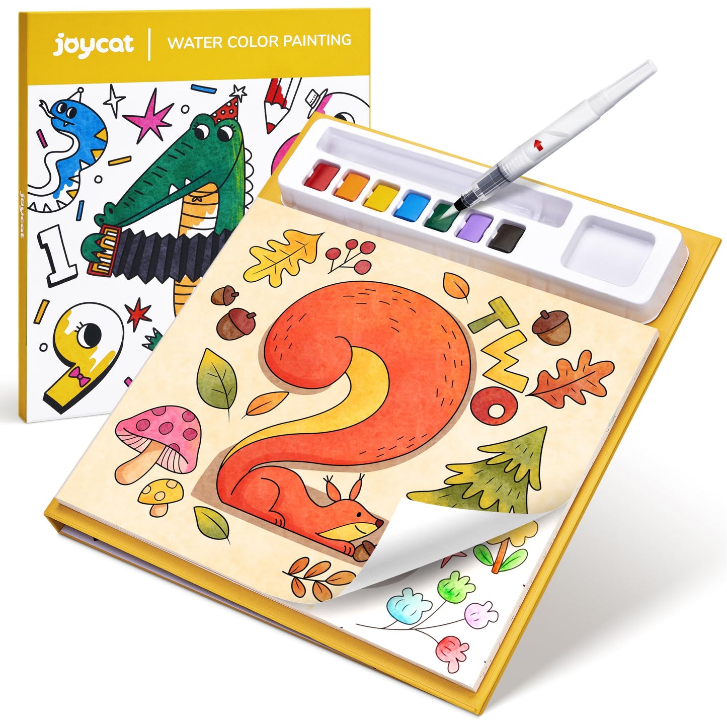 JoyCat Paint with Water Coloring Books for Toddlers – 3-in-1 Mess-Free Watercolor Set (Ages 3-5)