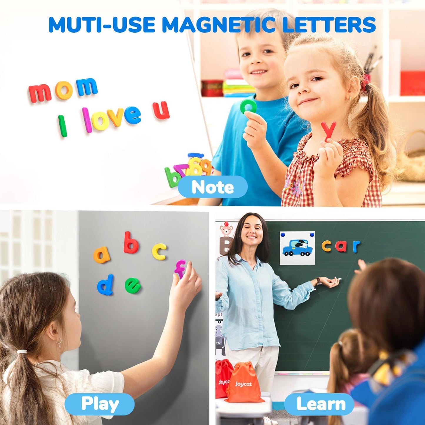 JoyCat Magnetic Letters – 312 Lowercase Alphabet Magnets for Toddlers & Classrooms