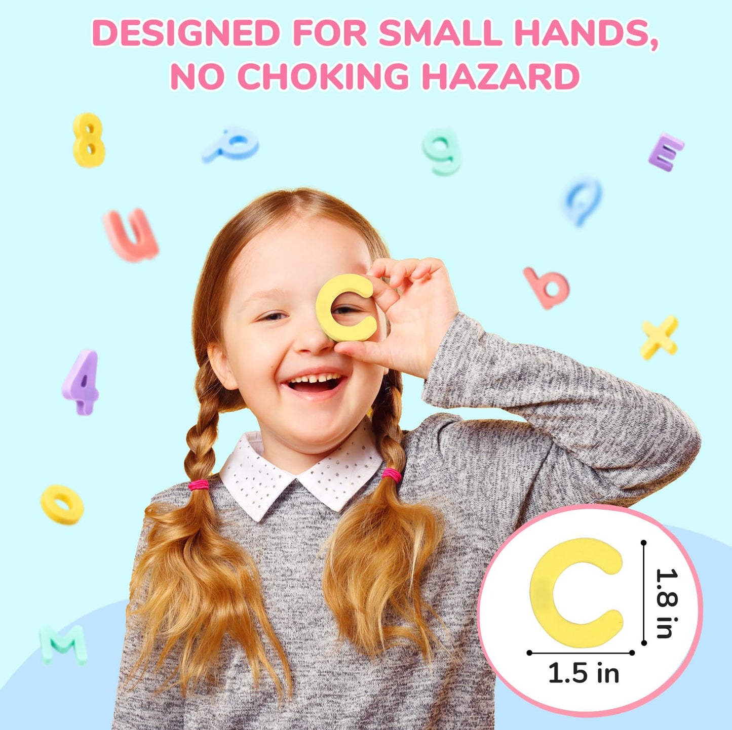 JoyCat Magnetic Letters & Numbers – 78-Piece Fridge Magnets for Toddlers