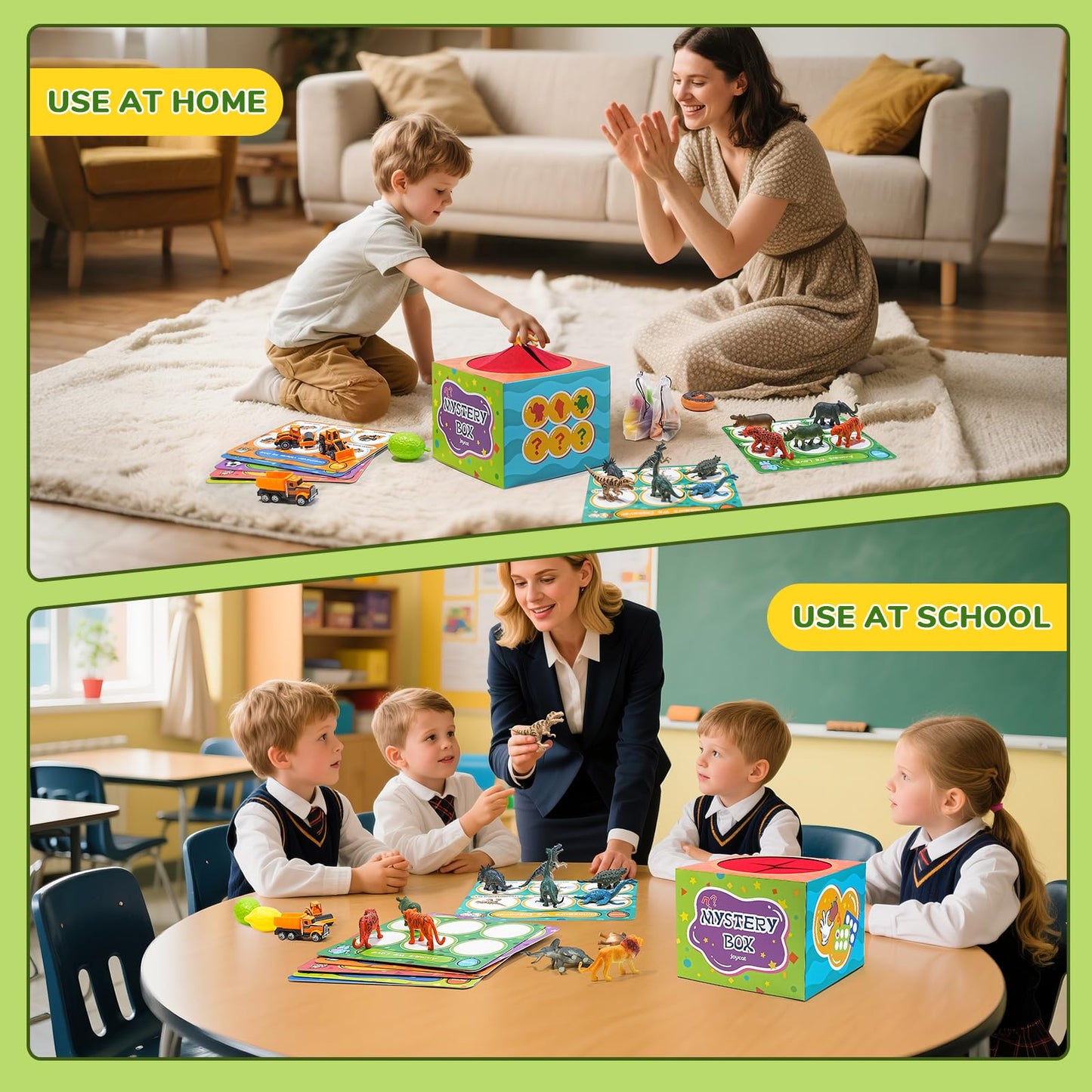 JoyCat Sorting Toys for Toddlers - Sensory 48-Object Box for Montessori-Inspired Learning (Ages 2-5)