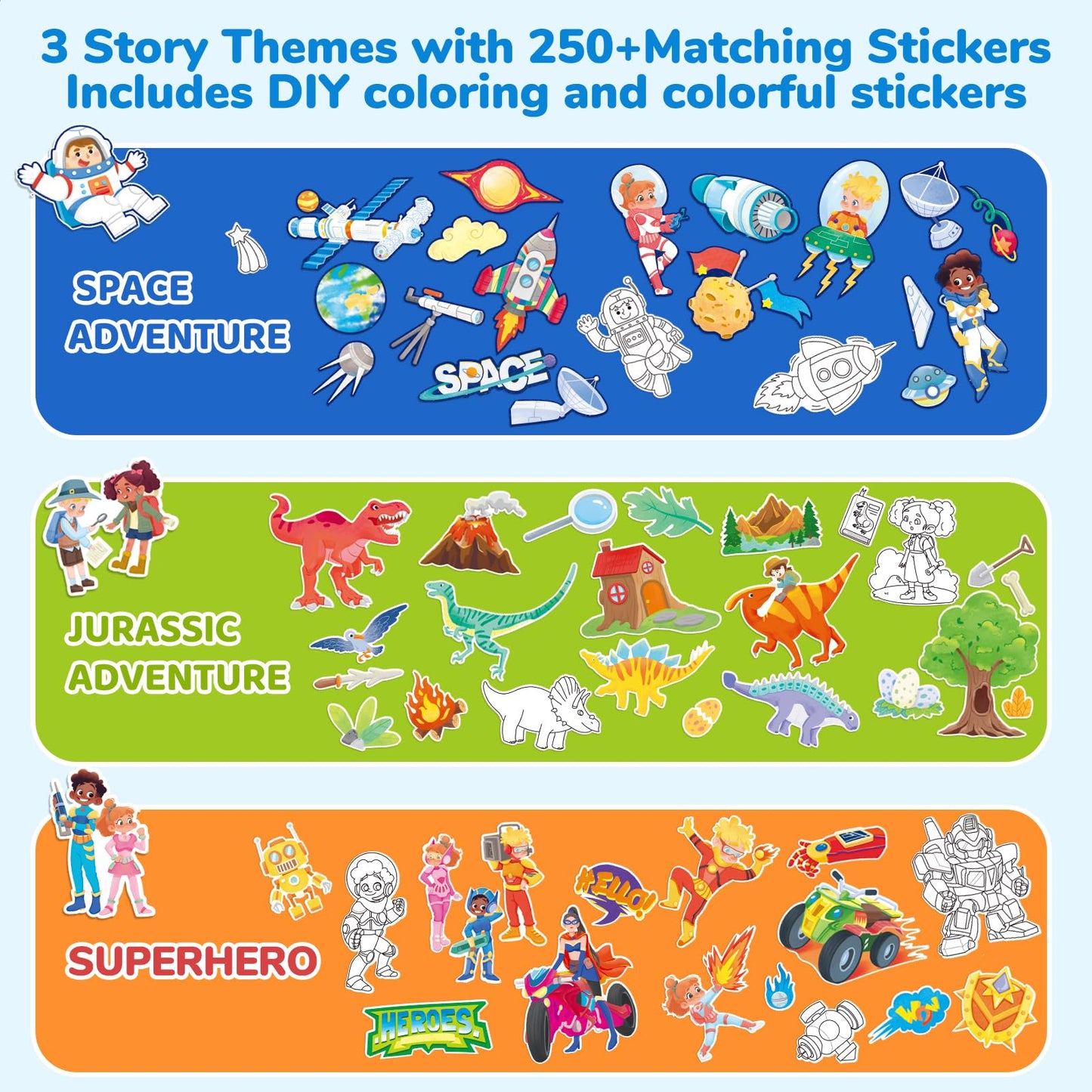 JoyCat Adventure Storybook Art Kit — Write, Draw & Create Your Own Book