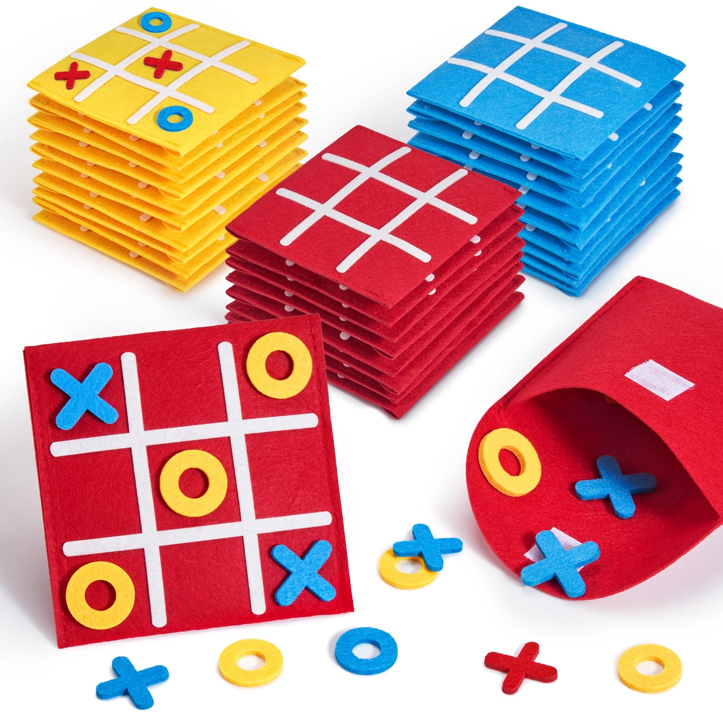 JoyCat Tic Tac Toe — Bulk Pack of 30, Strategic Family Board Game, Easy to Store