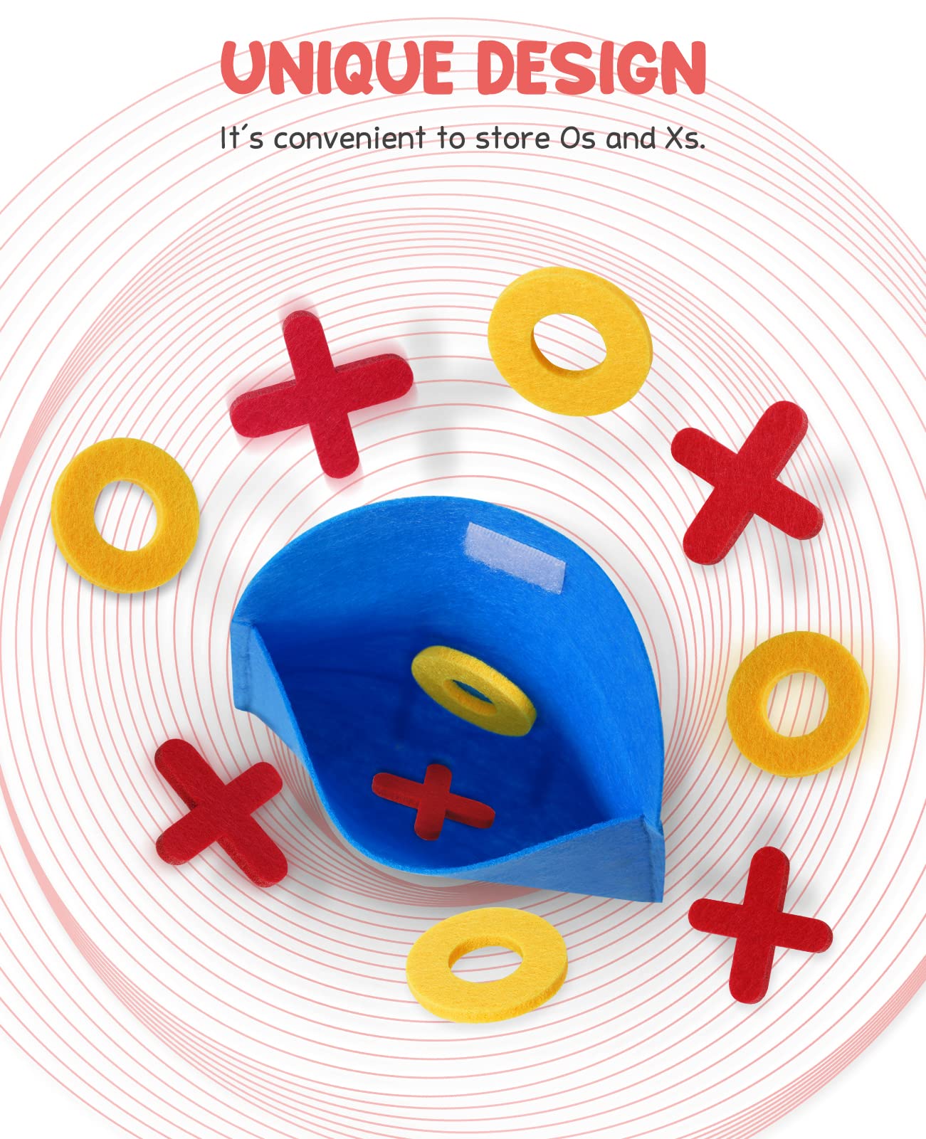 JoyCat Tic Tac Toe — Bulk Pack of 30, Strategic Family Board Game, Easy to Store