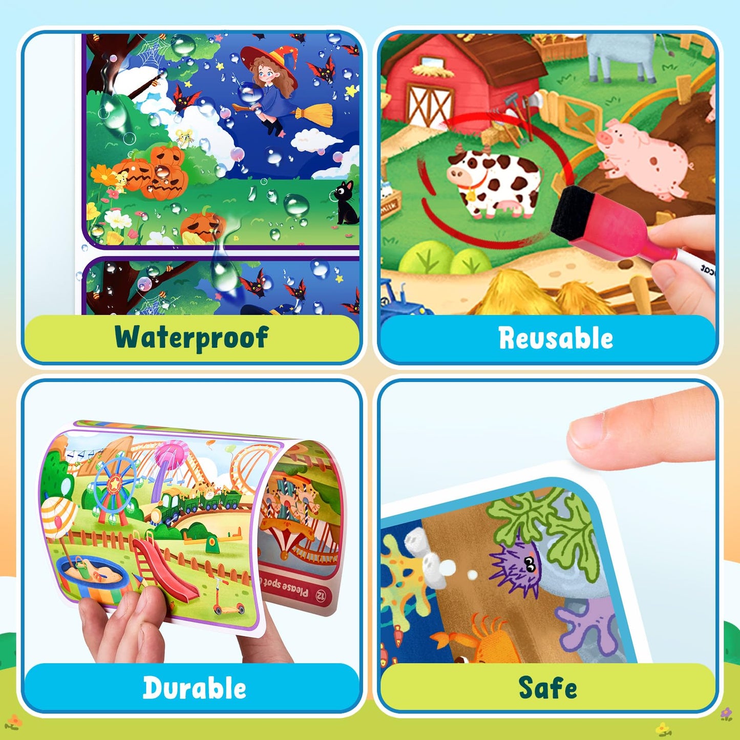 JoyCat 24-Pack Spot the Difference Cards – Party Favors & Prizes