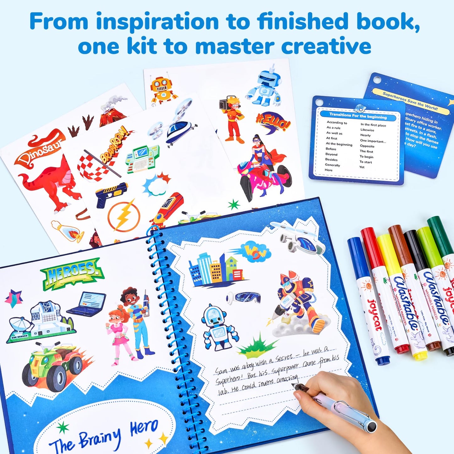 JoyCat Adventure Storybook Art Kit — Write, Draw & Create Your Own Book