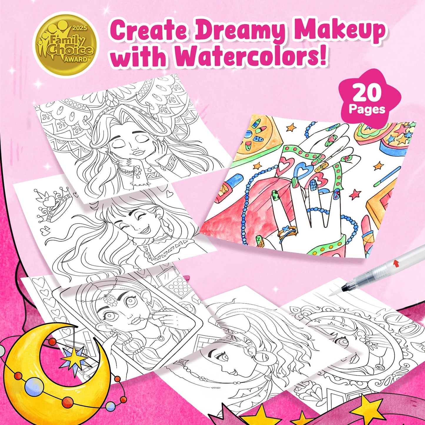 JoyCat Paint with Water Coloring Books for Toddlers – Mess-Free Watercolor Set for Kids 3-8