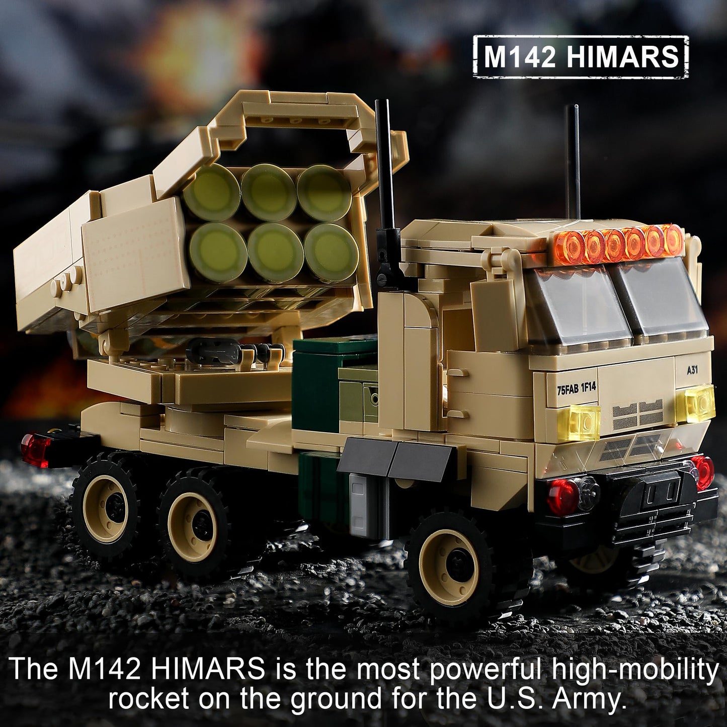 JOYCOLI Military Vehicles Building Sets – HIMARS Rocket Launcher & Dana M2 Howitzer | LEGO-Compatible STEM Toys for Ages 8-14
