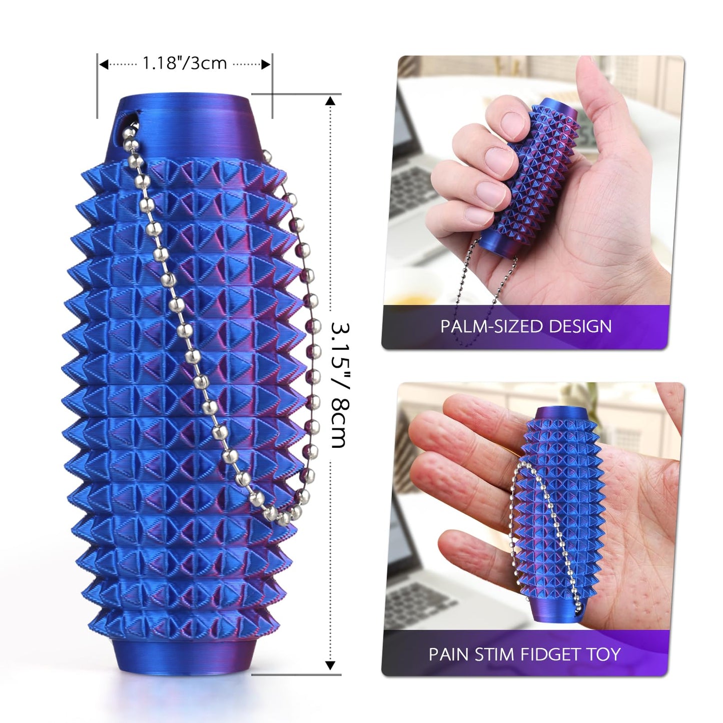 Joyddo Little Ouchies Pain Fidget 4PCS – Portable Spiky Sensory Tools for Focus