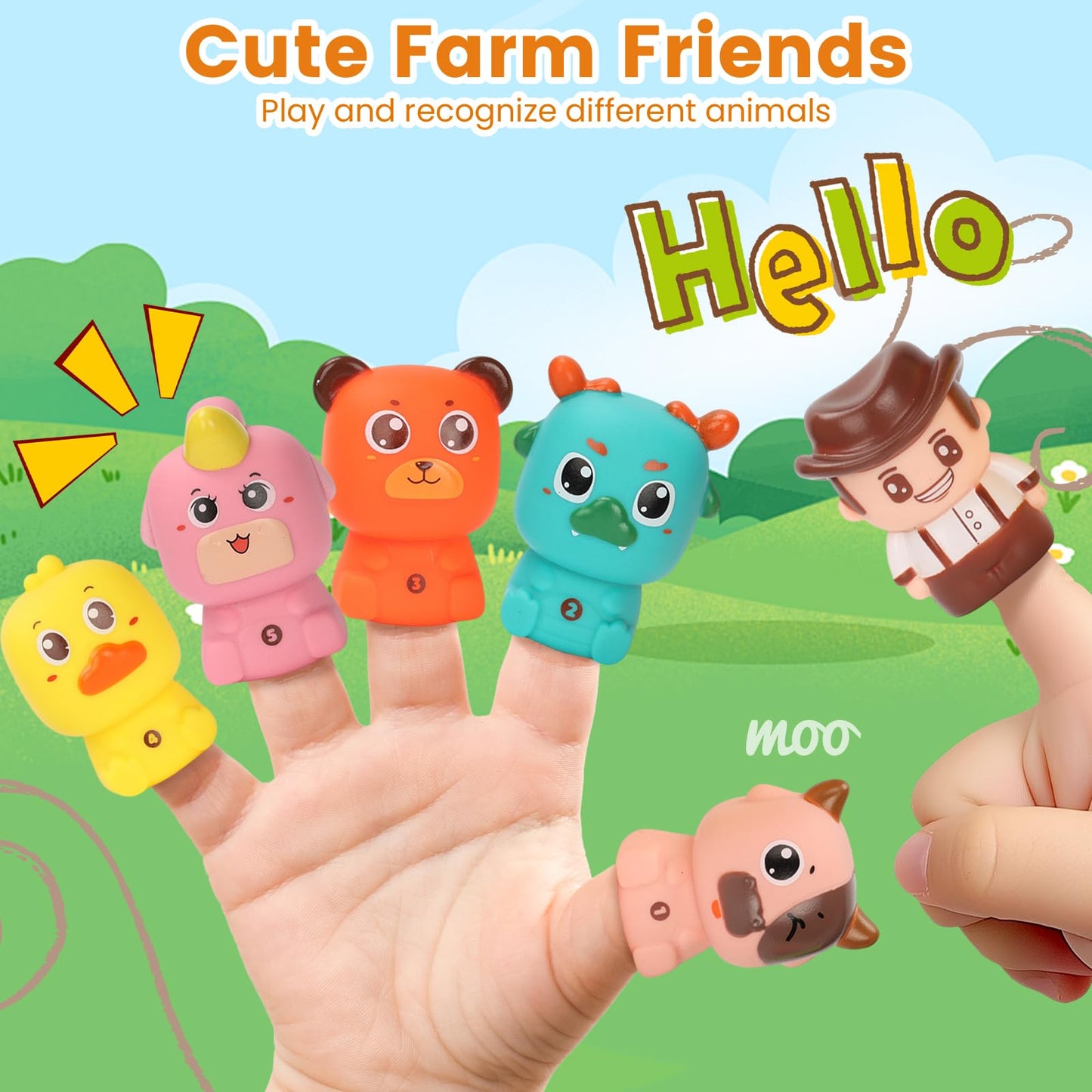 Joyful Xinghai Farm Train Learning Toy for Toddlers 2-4 | Montessori, Music & Discovery