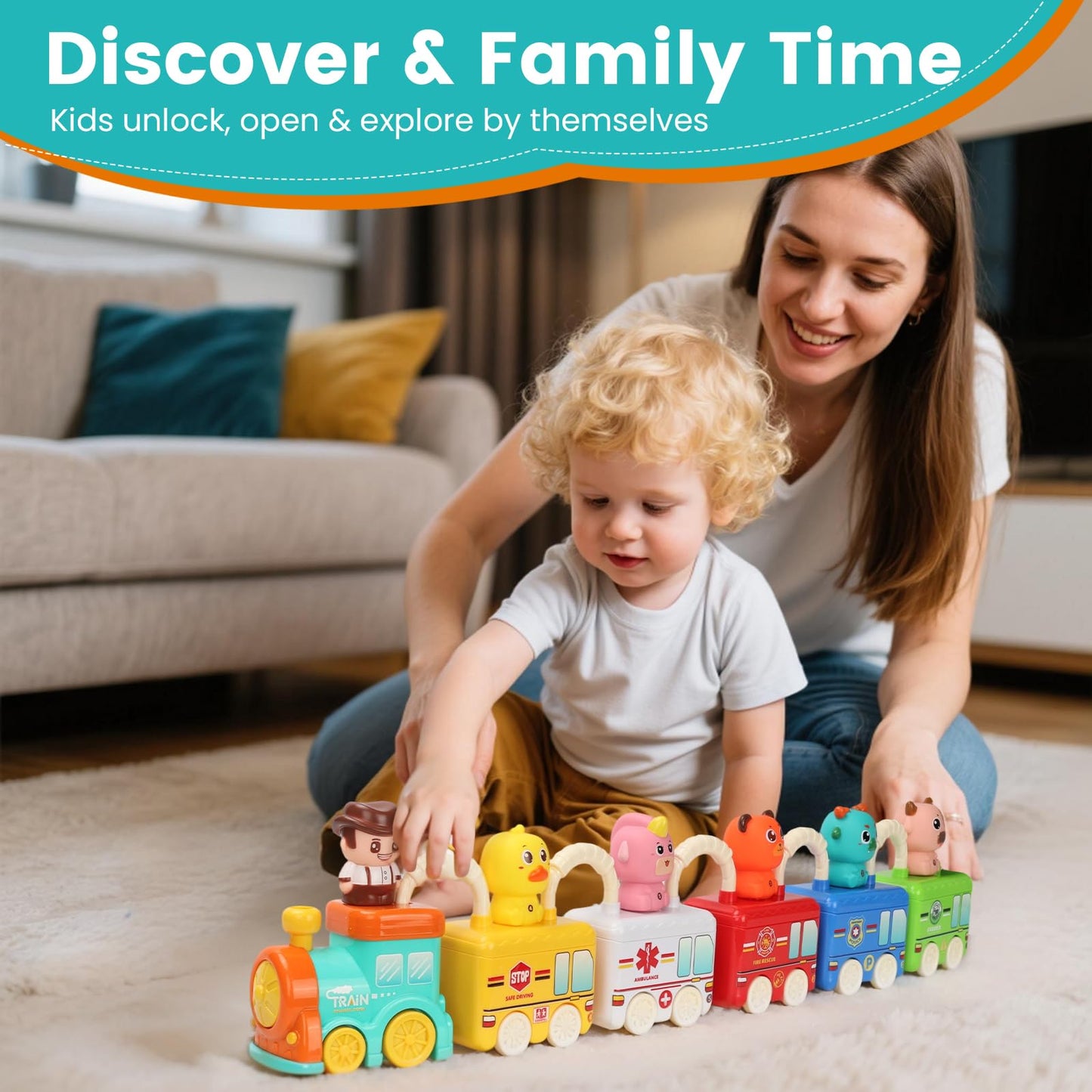 Joyful Xinghai Farm Train Learning Toy for Toddlers 2-4 | Montessori, Music & Discovery