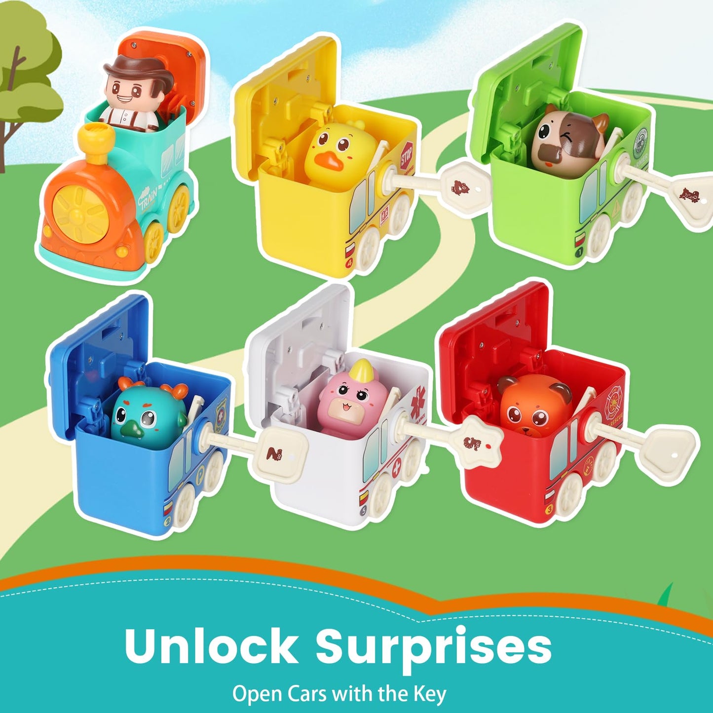 Joyful Xinghai Farm Train Learning Toy for Toddlers 2-4 | Montessori, Music & Discovery