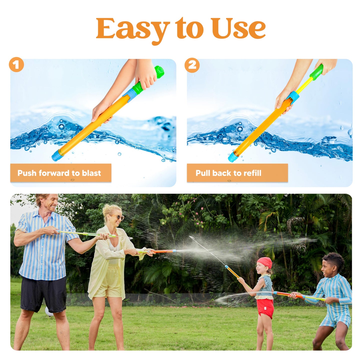JOYIN 18-Pack 16.5-Inch Water Guns – Bulk Water Blasters for Summer Pool, Beach & Backyard