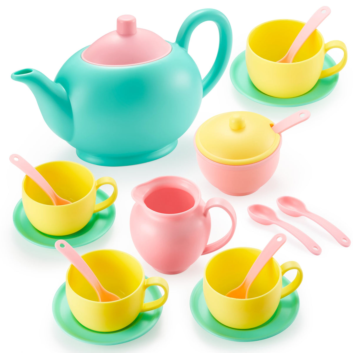 JOYIN 18PCS Pretend Tea Party Set – BPA Free, Phthalates Free | Kids Tea Party Toy Set by JOYIN