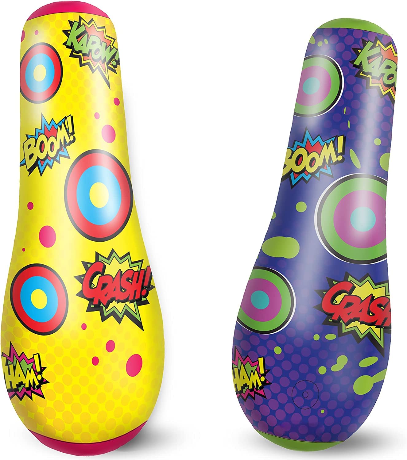 JOYIN 2-Pack Inflatable Bopper 47in – Bounce-Back Kids Punching Bag